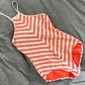 Seafolly Coast to Coast eyelet one piece swimsuit